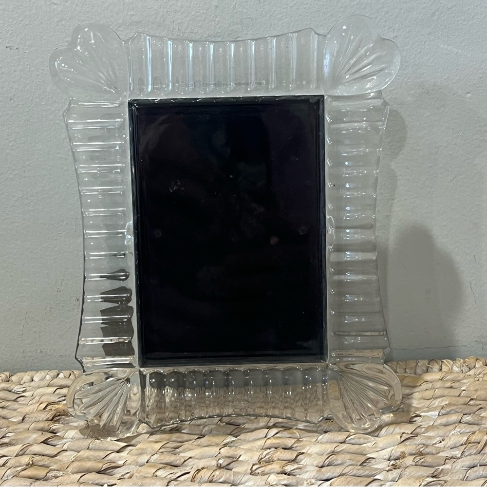 Waterford Marquis Picture Frame 5x3.5” Rectangular Cut Glass Beveled Edge VTG‎